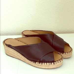 Franco Sarto Polina Espadrille Wedge Slide Sandals